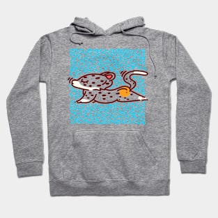 Cute Leopard Animal Yoga #6 Doodle Edition Hoodie